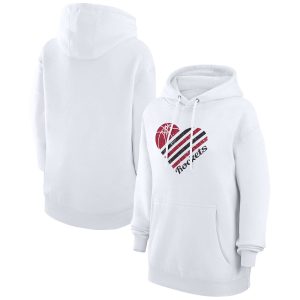 G III 4Her by Carl Banks Charming Houston Rockets Women's White Heart Pullover Hoodie Be a part of the action! Get this game - ready jersey.