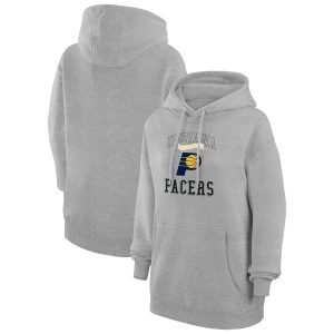 G III 4Her by Carl Banks Indiana Pacers Women's Heather Gray Graphic Fleece Pullover Hoodie Exceptional Limited edition! Don't miss your chance to own this unique jersey.