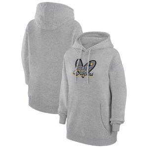 G III 4Her by Carl Banks Indiana Pacers Amazing Women's Heather Gray Leopard Heart Graphic Fleece Pullover Hoodie Act fast! Only a handful left. Secure this amazing jersey now.