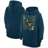 G Alluring III 4Her by Carl Banks Indiana Pacers Women's Navy Basketball Love Fleece Pullover Hoodie Show your dedication! Own this special jersey for your team.