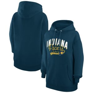 G III 4Her by Carl Banks Indiana Pacers Women's Navy Filigree Logo Phenomenal Pullover Hoodie Be the first! Order this trendy jersey ahead of the crowd.