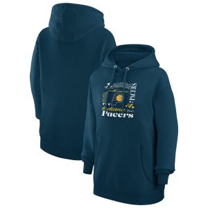 G III 4Her by Carl Banks Indiana Pacers Women's Navy Team Collage Prime Graphic Fleece Pullover Hoodie Time - sensitive! Order now before the deal expires.
