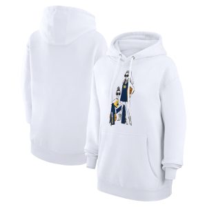 G III 4Her by Superb Carl Banks Indiana Pacers Women's White Basketball Girls Fleece Pullover Hoodie Retailers