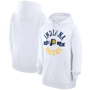 G III 4Her by Carl Banks Indiana Pacers Women's White City Pullover Distinguished Hoodie Be a part of the action! Get this game - ready jersey.