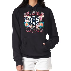 G III 4Her by Carl Banks LA Notable Clippers Women's Black Flowers Team Logo Graphic Fleece Pullover Hoodie Customizable! Personalize this great jersey.