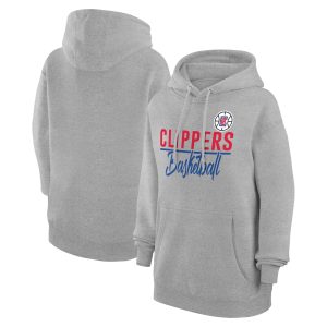 G III 4Her by Carl Banks Prime LA Clippers Women's Heather Gray Graphics Fleece Pullover Hoodie Unbeatable style! Get this stylish jersey now.