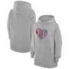 G III Notable 4Her by Carl Banks LA Clippers Women's Heather Gray Heart Pullover Hoodie Enhance your game - day look! Get this fashionable jersey.