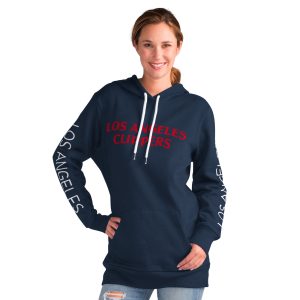 G III 4Her by Carl Banks LA Clippers Women's Navy Base Top - notch Coach Pullover Hoodie Limited stock! Be quick and grab this must - have jersey to support your team.