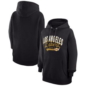 G III 4Her by Marvelous Carl Banks Los Angeles Lakers Women's Black Filigree Logo Pullover Hoodie Exclusive design! Own a jersey like no other.