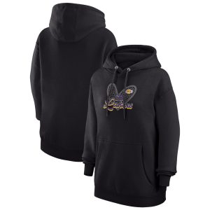 G III 4Her Marvelous by Carl Banks Los Angeles Lakers Women's Black Leopard Heart Graphic Fleece Pullover Hoodie Team spirit! Show it off with this awesome jersey.