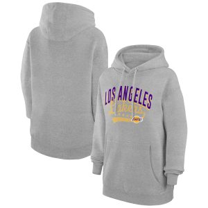 G III Exquisite 4Her by Carl Banks Los Angeles Lakers Women's Heather Gray Filigree Logo Pullover Hoodie Fan favorite! Join thousands who love this premium jersey.