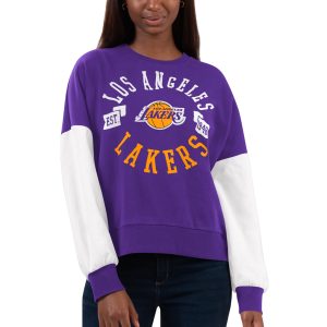 G Exquisite III 4Her by Carl Banks Los Angeles Lakers Women's Purple/White Team Pride Pullover Sweatshirt Authentic look! Wear this genuine jersey.