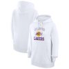 G III 4Her by Carl Banks Los Angeles Lakers Women's White Impressive Graphic Fleece Pullover Hoodie Best - selling! Order this popular jersey before it's out of stock.