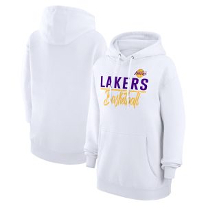 G III 4Her by Carl Banks Los Angeles Lakers Women's White Graphics Fleece Pullover Stunning Hoodie Be a part of the action! Get this game - ready jersey.