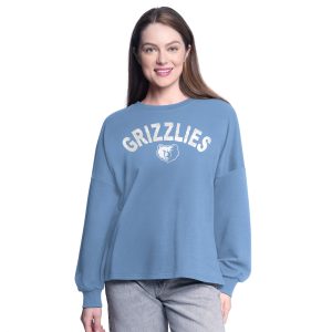 G III 4Her by Carl Banks Memphis Grizzlies Women's Unique Light Blue Athletic Pullover Sweatshirt Best - selling! Order this popular jersey before it's out of stock.