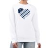 G III 4Her by Carl Banks Memphis Grizzlies Women's White Heart Graphic Fleece Notable Pullover Sweatshirt Gift idea! Surprise a sports fan with this amazing jersey.