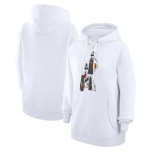 G III 4Her by Carl Banks Miami Heat Women's White Basketball Girls Fleece Pullover Elegant Hoodie Last chance! Grab this awesome jersey before it's gone for good.