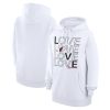 G III 4Her by Superior Carl Banks Miami Heat Women's White Basketball Love Fleece Pullover Hoodie Last chance! Grab this awesome jersey before it's gone for good.