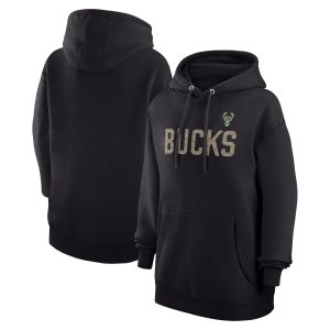 G III 4Her by Carl Banks Glamorous Milwaukee Bucks Women's Black Dot Print Pullover Hoodie Act fast! Only a handful left. Secure this amazing jersey now.