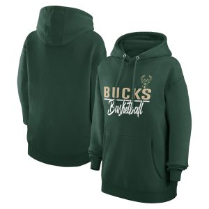 G III 4Her by Phenomenal Carl Banks Milwaukee Bucks Women's Hunter Green Graphics Fleece Pullover Hoodie Be a part of the action! Get this game - ready jersey.