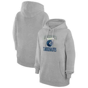 G III 4Her Exceptional by Carl Banks Minnesota Timberwolves Women's Heather Gray Graphic Fleece Pullover Hoodie Be a part of the action! Get this game - ready jersey.
