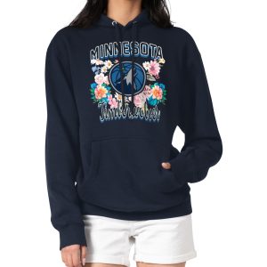 G III 4Her by Carl Banks Minnesota Timberwolves Women's Navy Gorgeous Flowers Team Logo Graphic Fleece Pullover Hoodie Be a part of the action! Get this game - ready jersey.