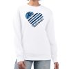 G III Phenomenal 4Her by Carl Banks Minnesota Timberwolves Women's White Heart Graphic Fleece Pullover Sweatshirt Trending now! Grab this hot jersey while you can.