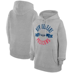 G III 4Her Striking by Carl Banks New Orleans Pelicans Women's Heather Gray City Pullover Hoodie Designed for performance! Get this functional jersey.