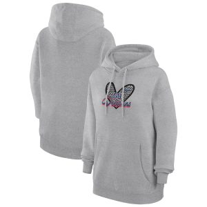 G III 4Her by Carl Banks Classy New Orleans Pelicans Women's Heather Gray Leopard Heart Graphic Fleece Pullover Hoodie Enhance your game - day look! Get this fashionable jersey.