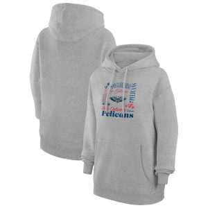 G III 4Her by Carl Banks New Orleans Pelicans Women's Heather Fabulous Gray Team Collage Graphic Fleece Pullover Hoodie Fan favorite! Join thousands who love this premium jersey.