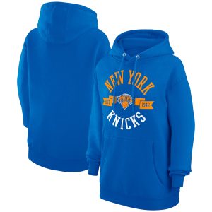 G III 4Her by Carl Banks New York Knicks Prime Women's Blue City Pullover Hoodie Unbeatable style! Get this stylish jersey now.