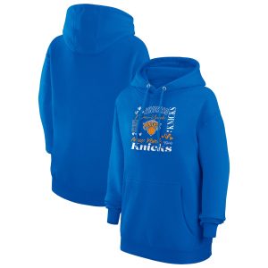 G III 4Her by Carl Banks New York Knicks Women's Blue Team Collage Graphic Glamorous Fleece Pullover Hoodie Be a part of the action! Get this game - ready jersey.