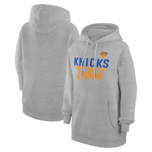 G III 4Her by Captivating Carl Banks New York Knicks Women's Heather Gray Graphics Fleece Pullover Hoodie Unbeatable style! Get this stylish jersey now.