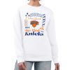 G III 4Her by Carl Banks New York Knicks Women's White Collage Team Graphic Fleece Pullover Sweatshirt Superb Perfect fit! Order this comfortable jersey.