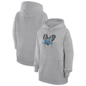 G III 4Her by Carl Banks Orlando Magic Women's Heather Gray Leopard Heart Terrific Graphic Fleece Pullover Hoodie Enhance your game - day look! Get this fashionable jersey.