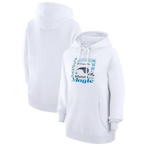 G III 4Her by Carl Banks Orlando Magic Women's White Team Striking Collage Graphic Fleece Pullover Hoodie Hurry! Exclusive offer. Get your hands on this outstanding jersey right away.