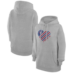 G III 4Her by Impressive Carl Banks Philadelphia 76ers Women's Heather Gray Heart Pullover Hoodie Perfect fit! Order this comfortable jersey.