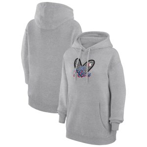 G III 4Her by Carl Banks Philadelphia 76ers Women's Heather Captivating Gray Leopard Heart Graphic Fleece Pullover Hoodie Upgrade your fan gear! Order this premium jersey today.
