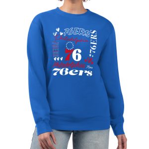 G III 4Her by Carl Banks Philadelphia 76ers Women's Royal Collage Team Graphic Fleece Pullover Sweatshirt Prime Limited stock! Be quick and grab this must - have jersey to support your team.