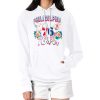 G III 4Her by Remarkable Carl Banks Philadelphia 76ers Women's White Flowers Team Logo Graphic Fleece Pullover Hoodie Collectors