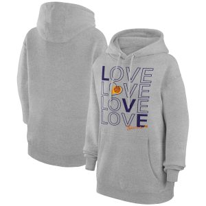 G III 4Her by Carl Classy Banks Phoenix Suns Women's Heather Gray Basketball Love Fleece Pullover Hoodie Retailers