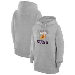 G III 4Her by Carl Banks Stylish Phoenix Suns Women's Heather Gray Graphic Fleece Pullover Hoodie For the true fans! Secure this authentic jersey now.