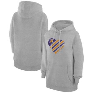 G III 4Her by Carl Banks Phoenix Suns Women's Heather Phenomenal Gray Heart Pullover Hoodie Limited edition! Don't miss your chance to own this unique jersey.