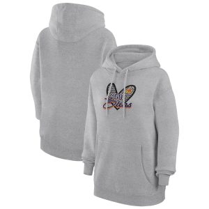 G III 4Her by Carl Banks Phoenix Suns Women's Heather Gray Leopard Heart Graphic Fleece Pullover Hoodie Superb Unbeatable style! Get this stylish jersey now.