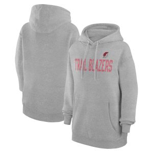 G III 4Her by Carl Banks Portland Stylish Trail Blazers Women's Heather Gray Dot Print Pullover Hoodie Hurry! Exclusive offer. Get your hands on this outstanding jersey right away.