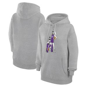 G III 4Her by Carl Banks Sacramento Kings Dashing Women's Heather Gray Basketball Girls Fleece Pullover Hoodie Trending now! Grab this hot jersey while you can.