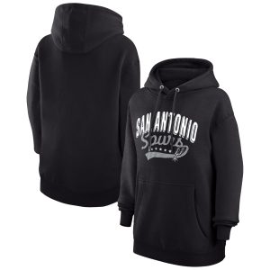 G III Premium - grade 4Her by Carl Banks San Antonio Spurs Women's Black Filigree Logo Pullover Hoodie Best - selling! Order this popular jersey before it's out of stock.