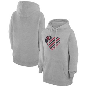 G III 4Her by Carl Banks Toronto Raptors Women's Distinguished Heather Gray Heart Pullover Hoodie Be a part of the action! Get this game - ready jersey.