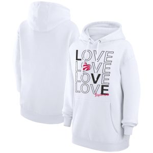 G III 4Her by Carl Banks Toronto Raptors Women's White Basketball Love Fleece Pullover Hoodie Marvelous Gift idea! Surprise a sports fan with this amazing jersey.