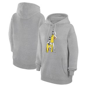 G III 4Her by Carl Banks Utah Jazz Women's Heather Gray Basketball Girls Fleece Pullover Sophisticated Hoodie Collector's item! A rare addition to any collection.